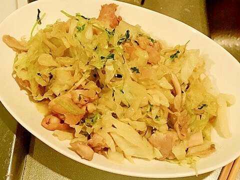 キャベツ大量消費メニュー〜チキン中華炒め〜